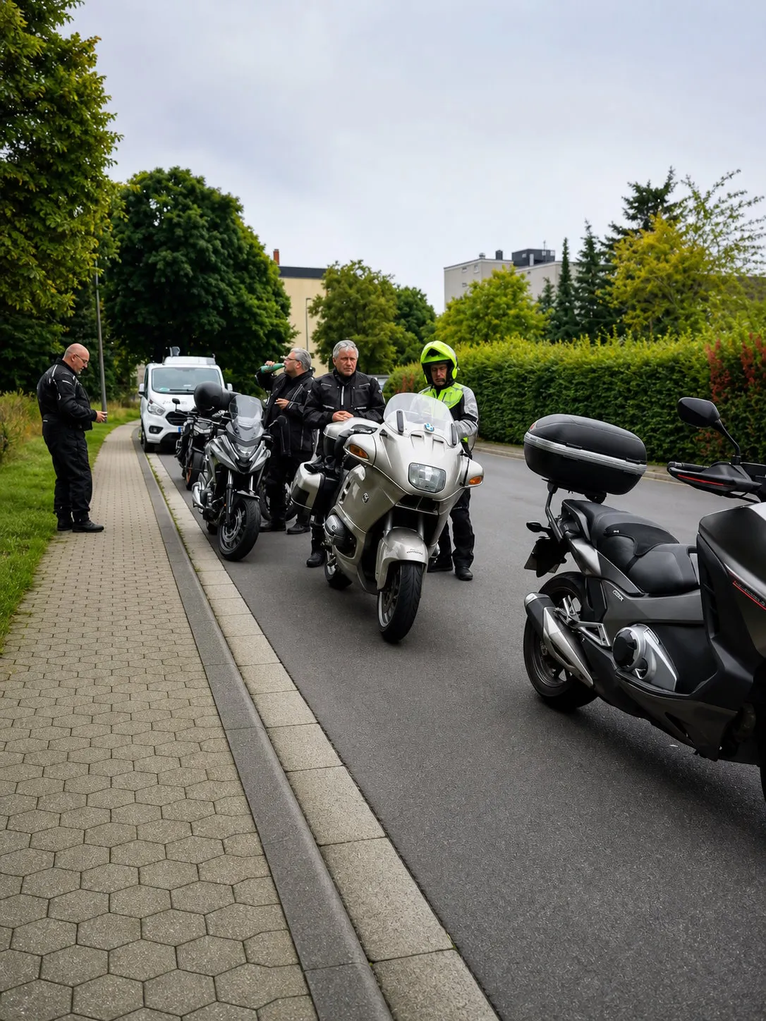 Motorradgruppe der Touristik-Sparte unterwegs